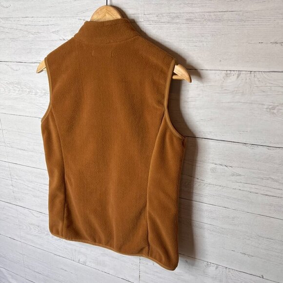 Xeoxarel Vest Womens Size Small Camel Brown Six Pocket Fleece Casual Comfy - Picture 10 of 14